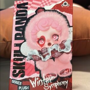 Skull Panda Winter Symphony Pink Plush Toy
